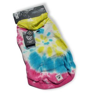 Canada Pooch Dog Medium 16 inches No Authority Tie Dye Hoodie with Pocket New